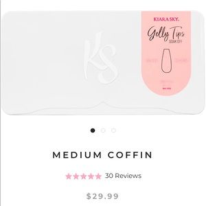 Kiara Sky💞 Medium Coffin Gelly Tips